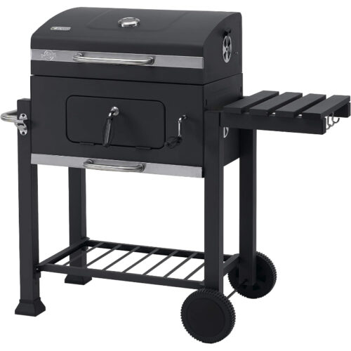 Tepro Toronto Click - Barbacoa de carbón, antracita y acero inoxidable